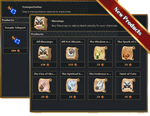 store - teleport e bless small